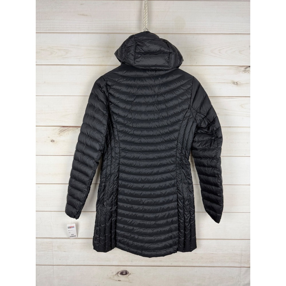 32 Degrees Heat Jacket Womens XS Black Ultra Light Packable Down Hooded NWT - Picture 2 of 7